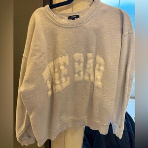 The Bar Light Gray Women's Crew Neck Sweater